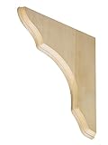 セットの2 Largeシェルフブラケット( 10 – 7 / 8 " x 8 – 3 / 4 " x 1 " ) in Basswood