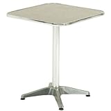 スクエアテーブル四角天板605×605mm アルミ製