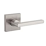 Baldwin PVSQUCSR150 Reserve Privacy Square with Contemporary Square Rose in Satin Nickel Finish [並行輸