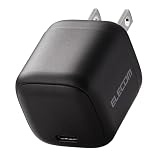 エレコム 充電器 Type-C 30W USB PD対応 1ポート 折りたたみ式プラグ ブラック MPA-ACCP7830BK