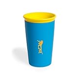 Wow Cup for Kids - NEW Innovative 360 Spill Free Drinking Cup - BPA Free - 8 Ounce (Blue) by Wow Gea