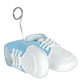 Baby Shoes Blue Photo/Balloon Holder [並行輸入品]