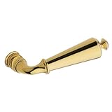 Baldwin 5125003MR Lifetime Polished Brass 5125 Pair of Estate Levers without Rosettes [並行輸入品]