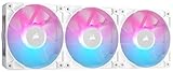 CORSAIR iCUE LINK RX120 RGB スターターキット 120mm PWM PCケースファン トリプルパック（iCUE LINKシステムハブ付属） ホワイト CO-9051022-WW