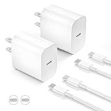 for iPhone15 充電器 Type-C 20W 急速充電器 PSE認証済み 【AC電源アダプター*2個 ＆ 1.8M USB-C ケ