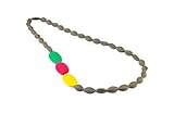 Boobie Teething Beads Grey by MummaBubba Jewellery