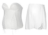 （ハグ ブライダル）hugge bridal ブライダルインナー マタニティ 2点セット ビスチェ＆フレア(拡張フック)◆E70/L◆