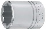 Williams ST-840 1/2 Drive Shallow Socket, 8- Point, 1-1/4-Inch by Williams