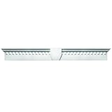Buildersエッジ060020973001 73 5 / 8 " x 9 "クラシックDentilウィンドウヘッダー001、ホワイト