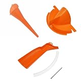 HDBUBALUS オートバイ オイルファンネル オイル交換漏斗 オレンジプ ラスチック ハーレー用 オイル ファンネル オイル交換 便利工具 Harley Touring Road King Sportster 883 1200 XL XR Softail Dynaに適用