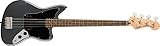Squier by Fender エレキベース Aﬃnity Series™ Jaguar® Bass H, Laurel Fingerboard, Black Pickguard, Charcoal Frost Metallic ソフトケース付き