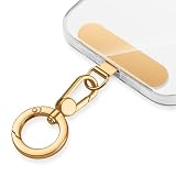 [saxsion] カラビナ 丸 スマホ ストラップ キーホルダー 金具 パーツ 1個装 ステンレスクリップ付き 360度回転 マット おしゃれ リング ナスカン フック ショルダー 頑丈 (ブラック)