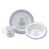Reed & Barton Gingham Bear 3-Piece Dinnerware Set by Reed & Barton [並行輸入品]
