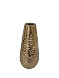 Urban Trends Collection 11115 11.5 in. H Ceramic Vase Gold