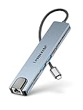 usb c hub USB C ハブ 8 in 1 Lemorele usb c hub PD 100W イーサネット 100Mbps ドッキングステーション 4K対応 HDMI出力ポート 100W Power Delivery 対応USB-Cポート 1Gbps イーサネット USB-A ポート microSD&SDカード MacBook ProAir用USBCドック、Dell、iPad Proなど対応