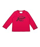 Oceankids 小さな女の子 レッドコットンプルオーバースウェットシャツ（オージープリント付き） 4T 4 歳