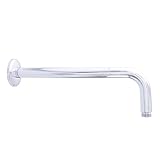 Dyconn Faucet WSA0412-CHR Right Angled Shower Arm with Flange, 12, Polished Chrome by Dyconn Faucet
