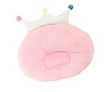 ange select クラウン デザイン 赤ちゃん ベビー ピロー 枕 クッション 絶壁 矯正 (ピンク)