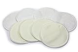 Bamboo Nursing Pads (4-Pairs) - Reusable, Washable Breastfeeding Pads - Thin, Discrete, Leak Proof C