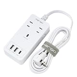 Fargo 電源タップ SATI COLOR CORD USB PD30W TYPE-C TYPE-A AC4個口 1.8m 全9色 (ホワイト)