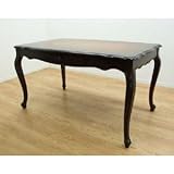 猫脚ダイニングテーブル ★送料無料★ 【クロシオ コモ ダイニングテーブル135】　ねこ脚テーブル アンティーク風ダイニングテーブル　ホワイト　ブラウン