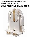 Leviton 13653-WNP Medium Base Standard Fluorescent Lampholder, White by Leviton