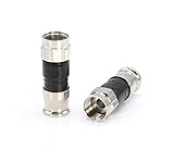 Coaxial Cable Compression Fitting / Connector - for RG59 Coax Cable - with Weather Seal O Ring and W