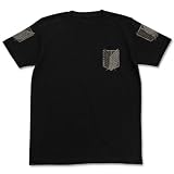 コスパ 進撃の巨人 調査兵団Tシャツ BLACK Mサイズ