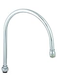 T&S Brass 134X Swivel Gooseneck with 7-3/4-Inch Spread, 11-7/16-Inch Height and 5-1/2-Inch Clearance