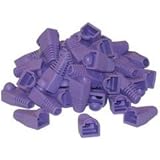 Dealsjungle RJ45 Strain Relief Boots, Purple, 50 Pieces Per Bag [並行輸入品]