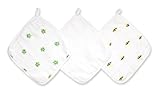Aden by aden + anais 3 Pack Muslin Washcloths, Life's A Hoot by aden + anais [並行輸入品]