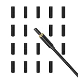 3APLUS プラグ保護キャップ ステレオミニプラグ (3.5mm) 用 イヤホンジャック カバー ケーブルカバー プラグカバー 3.5mm端子用 樹脂製 50個入り 黒