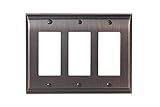 Amerock BP36506ORB Candler 3 Rocker Wallplate, Oil-Rubbed Bronze [並行輸入品]