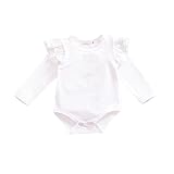 Brightup 2018ベビー服　女の子　ロンパース　幼児服セット、ロングスリーブロンパーのフリル付きのボディースーツワンピースの満月/出産祝い/プレゼント