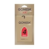 GONESH(ガーネッシュ)ハンギングエアフレッシュナー(吊り下げ型芳香剤)No.4(ピーチ・ベリー・ブドウ等のフルーティな香り)1枚