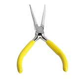 Biuuu DIYミニニードルノーズジュエリープライヤー実用的な宝石手作りの炭素鋼のツール