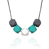 Silicone Teether Necklace for Moms - Non-toxic, BPA-Free, Stylish, Trendy, Great For Soothing Teethi