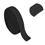 パンツのゴム 交換用 20mm 平ゴム ブラック 15m - 厚み1.1mm 高耐久 用途別弾性紐 (スニーカー パジャマ 手芸) (ブラック, 幅20mm 長さ15M巻) [並行輸入品]