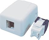 ３Ｍ　Ｃａｔ５ｅ　ＲＪ４５ジャック　＋　露出型アウトレット（１ポート用） VOL-SMB-1TK5
