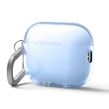 【elago】 AirPods Pro3 対応 ケース クリア 耐衝撃 落下防止 カラビナ 付 おしゃれ カバー ワイヤレス充電 対応 シンプル クリアケース [ AirPods Pro 3 エアーポッズプロ3 エアポッツプロ 第3世代 対応 ] case CLEAR HANG CASE アクアブルー