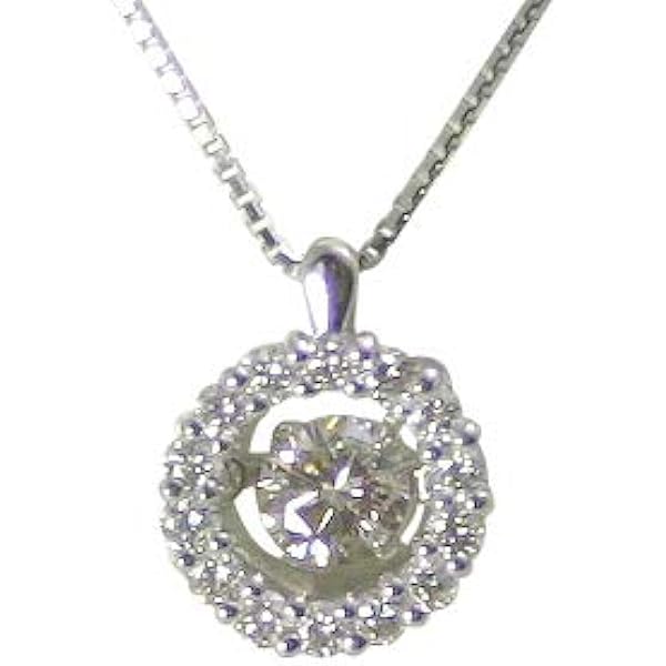 Amazon | ダイヤモンドネックレス 一粒 プラチナ ダイヤモンド 0.3ct