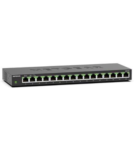 NETGEAR GS116 16ポート ギガビットスイッチ NETGEAR 16-Port Gigabit Ethernet Unmanaged Switch (GS116NA