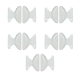 Foxnovo 5 Pairs 1.8MM Silicone Nose Pads for Glasses Non-slip (White) [並行輸入品]