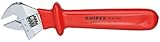 KNIPEX 98 07 250 1,000V Insulated Adjustable Wrench [並行輸入品]