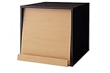 キューブボックス　ウッドグラデーションボックス (フラップ扉（ナチュラル）)