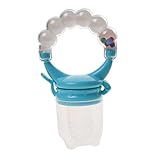 Lovoski 赤ちゃん　安全　シリコーン　おしゃぶり　歯がため　歯固め　摂食　哺乳瓶　ボトル　全4色3サイズ - 青, M