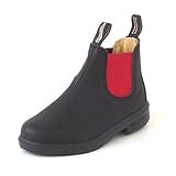 Blundstone（ブランドストーン） 子供用サイドゴアブーツ ワークブーツ BS581888【ジュニア】 BS581888：ブラック／レッド 9（16.5～17.0cm）