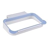 casualcatch　ゴミ袋ホルダー 掛け式 ポリ袋ホルダー 食器棚 ゴミ袋スタンド ゴミ袋ラック掛式 トイレ 浴室 キッチン　レジ袋ハンガー　ブルー