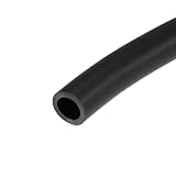 uxcell 潤滑油ホース ゴム ウォーターホースチューブ ブラック 内径7 mm 外径10 mm 全長1 M