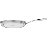 Tramontina Grano Stainless Steel Shallow Frying Pan with Tri-Ply Body, 26 cm Diameter